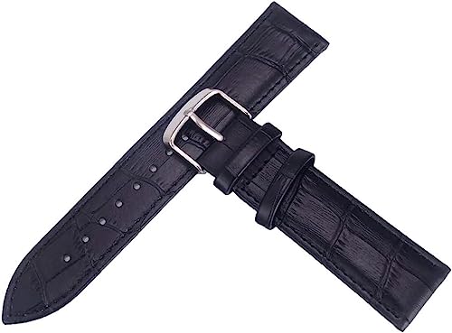 VekkEr Nylon-Uhrenarmband, Sportuhrenarmbänder, Uhrenarmband, Uhrenarmband, Lederarmbänder, 12 mm–26 mm, Uhrenzubehör, Herren-Uhrenarmbänder, Schwarz, 18 mm von VekkEr