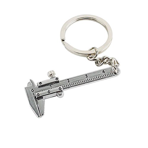 Vektenxi Mini Messschieber Legierung Schlüsselbund Kreative Metall Schlüsselanhänger Schlüsselanhänger Tasche Geldbörse Dekoration Schlüsselhalter Geschenk für Männer Frauen Sehr praktisch und beliebt von Vektenxi