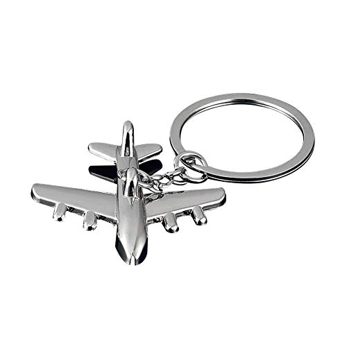 Vektenxi Premium Qualität Kreative 3D Simulation Modell Flugzeug Flugzeug Keychain Schlüsselanhänger Ring Schlüsselanhänger von Vektenxi