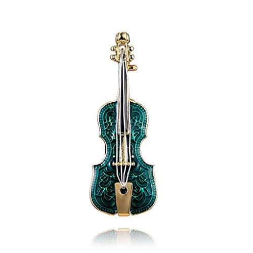 Vektenxi Violine Brosche Emaille Musik Liebhaber Kleid Handtasche Jacke Broschen Vintage Kleidung Dekoration für Frauen Musikinstrument Brosche Langlebig und Nützlich von Vektenxi