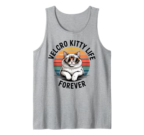 Klettverschluss-Katzenleben-Katze, Herren, Damen, Kinder, Geschenk Tank Top von Velcro Kitty Life Forever