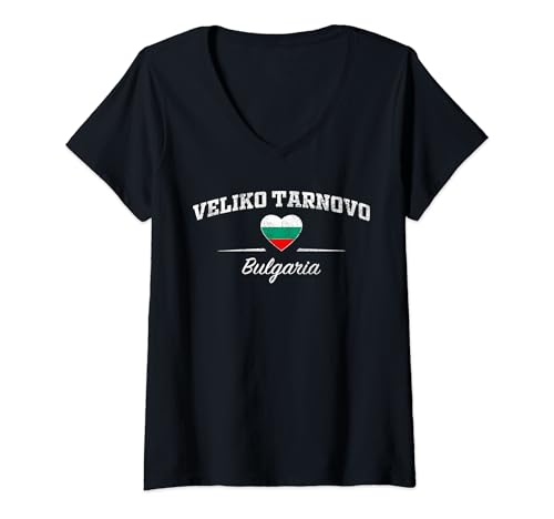 Damen Veliko Tarnovo Bulgaria T-Shirt mit V-Ausschnitt von Veliko Tarnovo Bulgaria Designs
