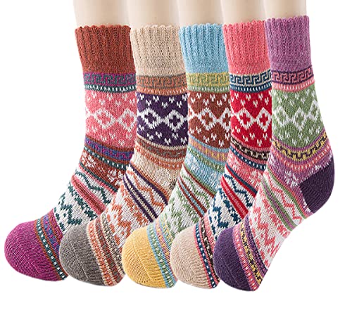 Vellette Baumwolle knallig bunt gepunktete Damen Socken Gr. 35-40 (5 Paar) von Vellette