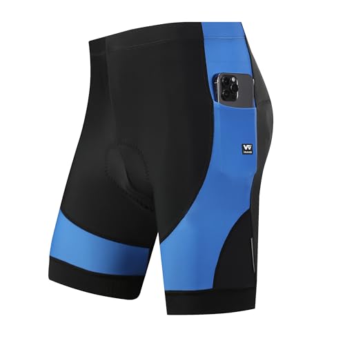 VeloVibe Radlerhose Herren Fahrradhose Herren Gepolstert schnelltrocknende Radhose Herren Kurz stoßfeste Radlerhose Herren Gepolstert Radlerhose mit Handytaschen von VeloVibe