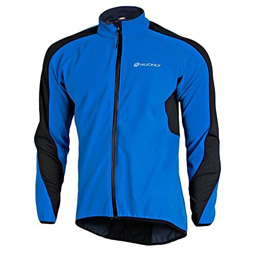 VeloZenith Fahrradjacke Herren Winter Wasserdicht Thermo Atmungsaktiv Reflektierend MTB Radjacke Herren Winter für Outdoor,Radfahren,Trekking,Klettern(Blau, M) von VeloZenith
