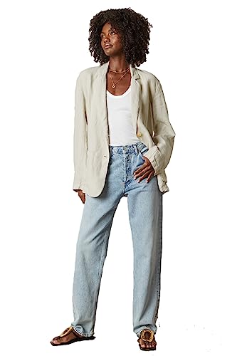 Velvet by Graham & Spencer Damen Cassie Heavy Linen Blazer, Sand, S von Velvet by Graham & Spencer