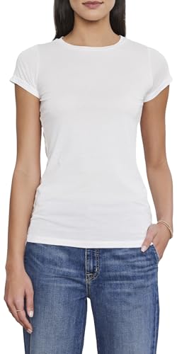 Velvet by Graham & Spencer Damen Jemma Crewneck T-Shirt, Weiß, Groß von Velvet by Graham & Spencer