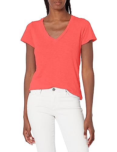 Velvet by Graham & Spencer Damen Lilith Cotton Slub T-Shirt mit V-Ausschnitt Hemd, Dolly, Mittel von Velvet by Graham & Spencer