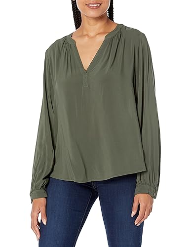 Velvet by Graham & Spencer Damen Posie Rayon Challis Bluse, Höhle, Klein von Velvet by Graham & Spencer