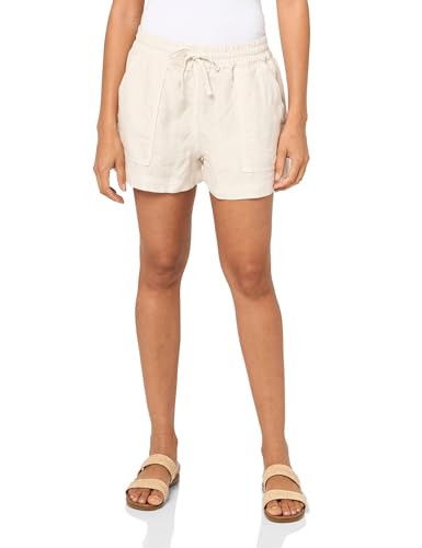Velvet by Graham & Spencer Damen Sutton Heavy Linen Shorts, Biscuitfarben, Groß von Velvet by Graham & Spencer