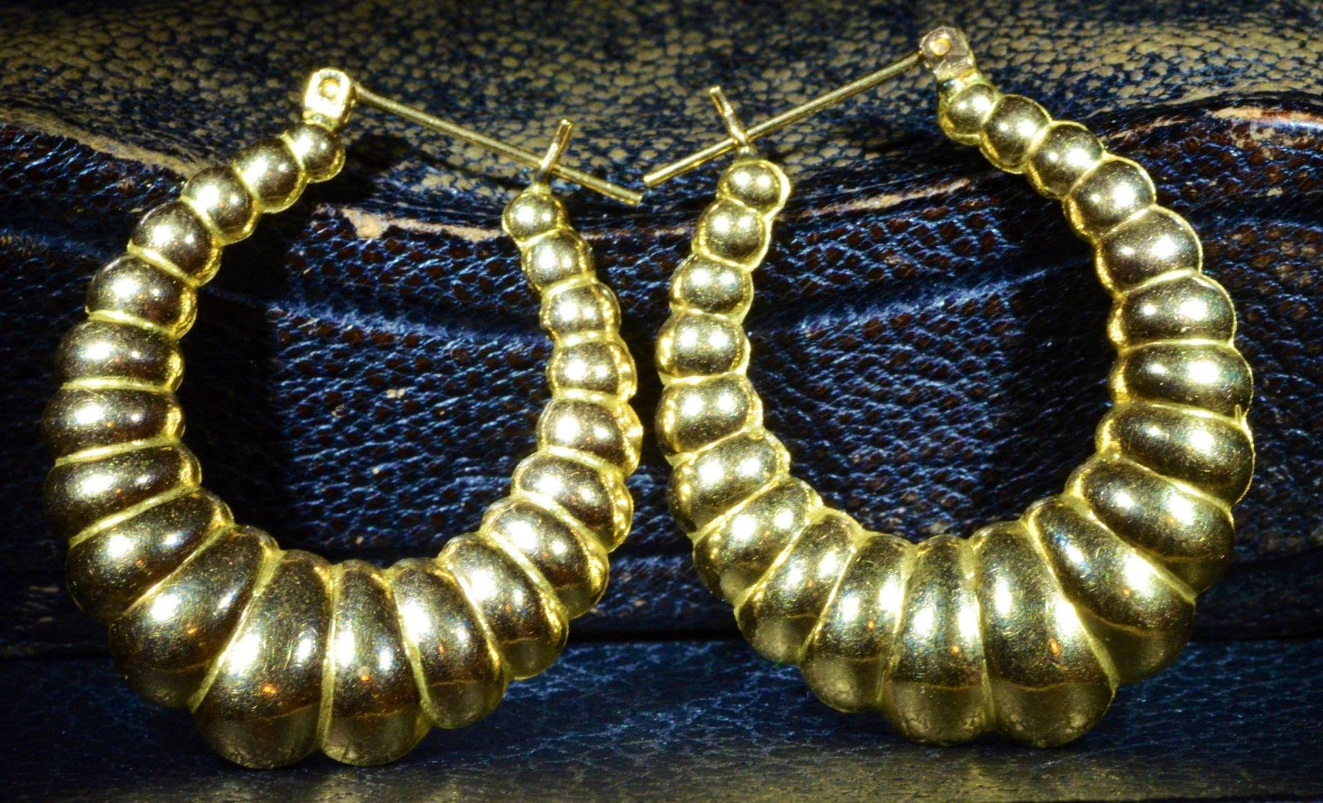 Vintage Creolen in 585Er Gelbgold von VelvetBoxSociety