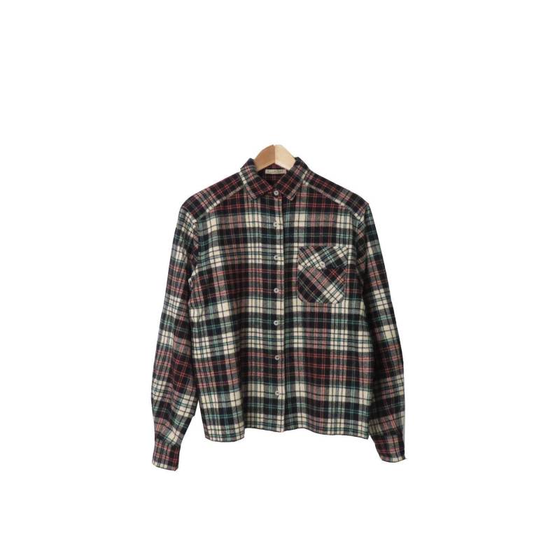 Vintage 50Er/60Er Jahre Kariertes Schurwolle Top Gr. M von VelvetCastleVintage