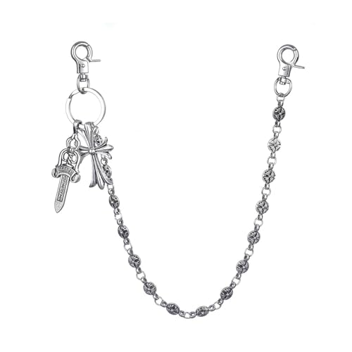 Robuste Hosenkette FüR MäNner Und Frauen, Langlebige Jeans-GeldböRsenkette Mit SchlüSselanhäNger, SchlüSselband, SchlüSselkette, Perfekt FüR Punk, Hip Hop Und Accessoire-Stil Robuste Hosenkette FüR MäNner Und Frauen, Langlebige Jeans-GeldböRsenkette Mit SchlüSselanhäNger, SchlüSselband, SchlüSselkette, Perfekt FüR Punk, Hip Hop Und Accessoire-Stil von VelvetGlow