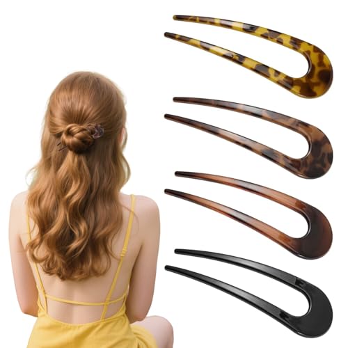 VelvetGlow 4 Pcs FranzöSische Haarnadeln FüR Frauen, GroßE U-FöRmige Styling-Tools FüR DüNnes Und Dickes Haar, Perfekt FüR Dutts Und FranzöSische Twists, Ideale Urlaubsgeschenke VelvetGlow 4 Pcs FranzöSische Haarnadeln FüR Frauen, GroßE U-FöRmige Styling-Tools FüR DüNnes Und Dickes Haar, Perfekt FüR Dutts Und FranzöSische Twists, Ideale Urlaubsgeschenke von VelvetGlow