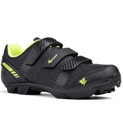 Vemont Fahrradschuhe | auf dem Fahrrad | Berg | bequem | Straße | Clip-In-SPD | MTB (Schwarz, EU Schuhgrößensystem, Erwachsene, Numerisch, M, 47) von Vemont