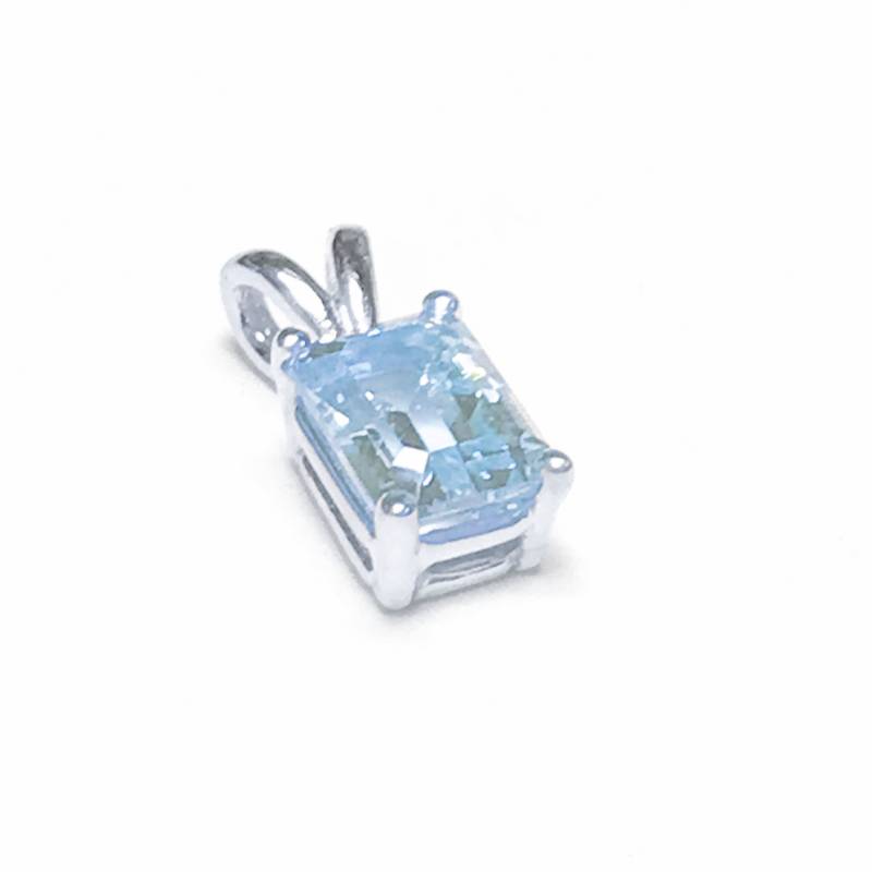Aquamarin Anhänger, Solitär Natürlicher Aquamarin, 14K Gold Anhänger Für Frauen, Männer, Meer von VenaAmorisLtd