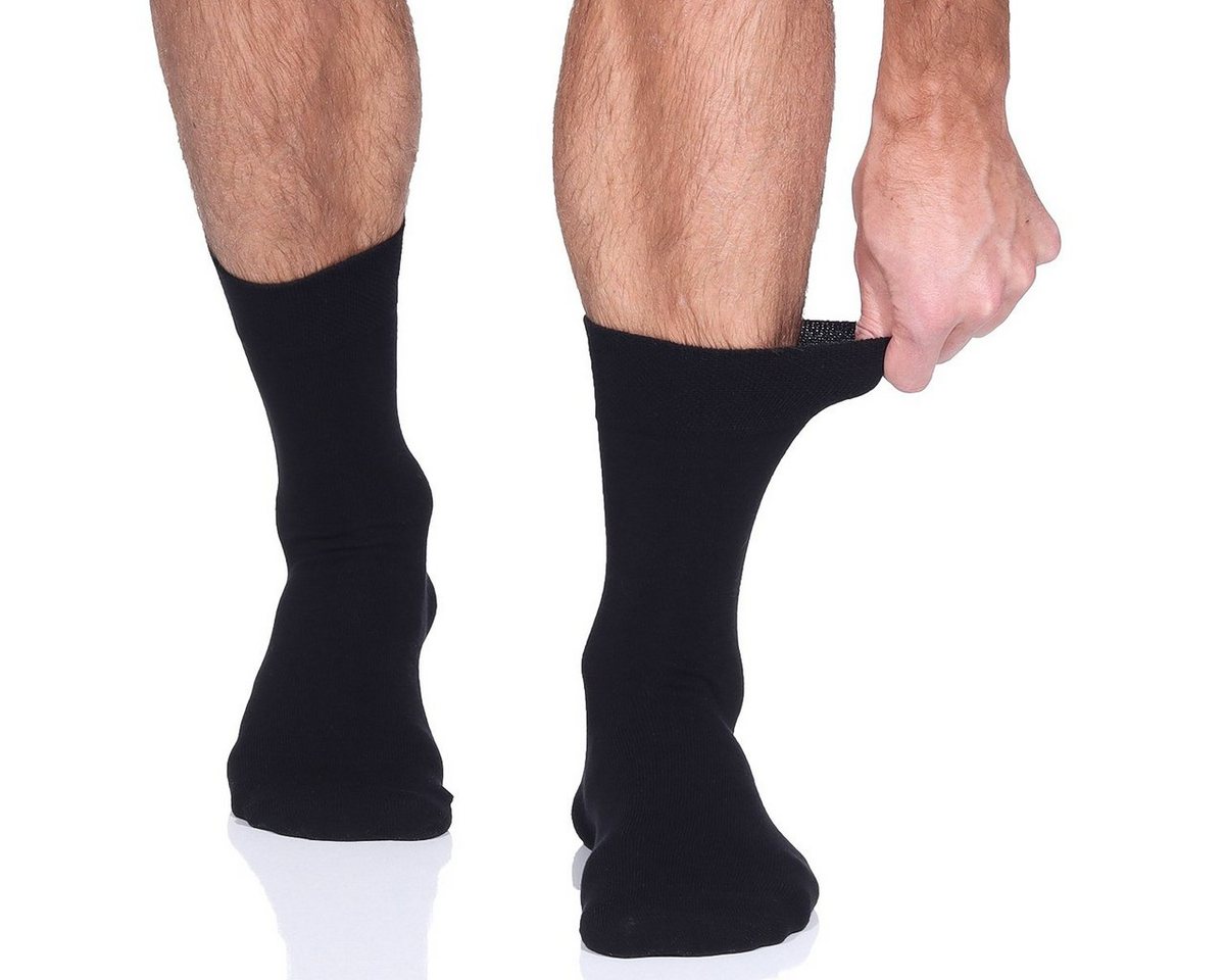 Venasoft Diabetikersocken 6 Paar Herren Diabetikersocken (6 Paar) Komfortbund ohne zusätzliche Gummis, handgekettelte Spitze von Venasoft