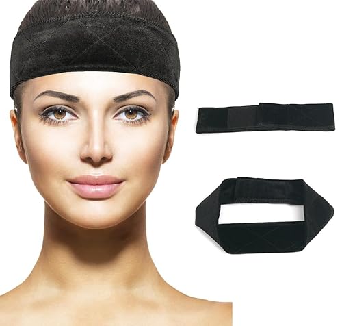 VENCILAZY Rutschfestes Perückengriffband, Samt, Perückengriff für Damen, elastisch, klebstofffrei, Schwarz VENCILAZY Rutschfestes Perückengriffband, Samt, Perückengriff für Damen, elastisch, klebstofffrei, Schwarz von Vencilazy
