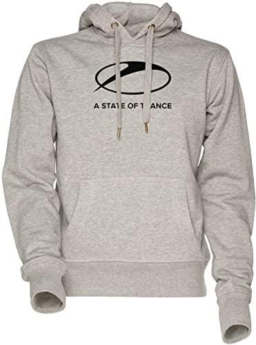 A State of Trance Unisex Herren Damen Kapuzenpullover Sweatshirt Grau Men's Women's Hoodie Grey von Vendax