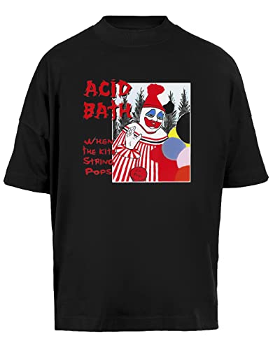Acid Bath - When The Kite String Pops Unisex Baggy T-Shirt Kurze Ärmel Herren Schwarz Short Sleeves Black von Vendax