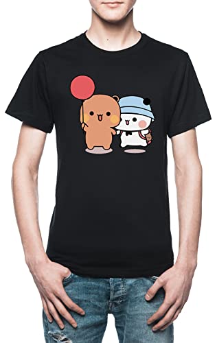 Bär Und Panda Bubu Dudu Ballon Herren T-Shirt Schwarz von Vendax