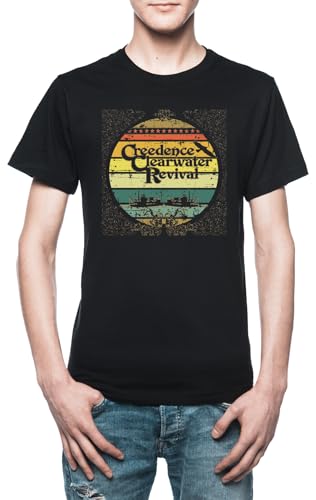 Creedence Clearwater Revival Riverboats Herren T-Shirt Schwarz von Vendax