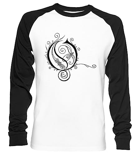 Das Beste Aus Opeth-Logo Unisex Baseball T-Shirt Langarm Herren Damen Weiß Schwarz von Vendax