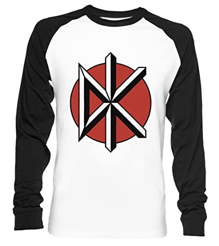 Dead Kennedys Unisex Baseball T-Shirt Langarm Herren Damen Weiß Schwarz von Vendax