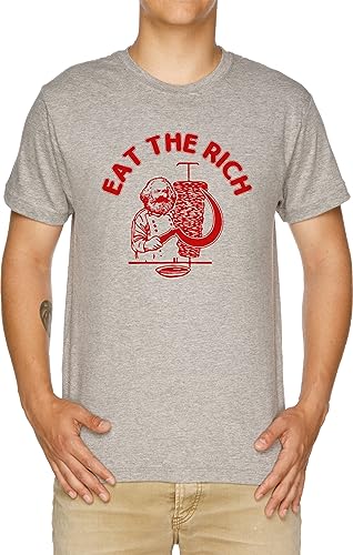 Eat The Rich - Hasan Piker Herren T-Shirt Grau von Vendax