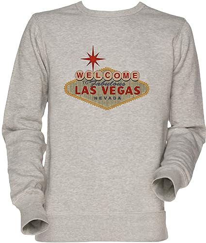 Fabulous Las Vegas Unisex Herren Unisex Herren Damen Jumper Sweatshirt Grau Men's Women's Jumper Grey von Vendax