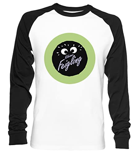 Feigling Breweries Unisex Baseball T-Shirt Langarm Herren Damen Weiß Schwarz von Vendax