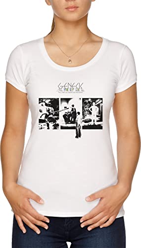 Genesis - The Lamb Lies Down On Broadway Damen T-Shirt Weiß von Vendax