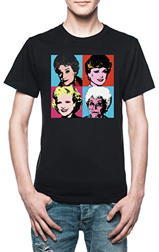 Golden Warhol Girls - The Golden Girls Herren T-Shirt Schwarz von Vendax