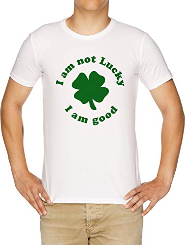 I Am Not Lucky I Am Good Herren T-Shirt Weiß von Vendax