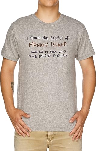 I Found The Secret of Monkey Island Herren T-Shirt Grau von Vendax