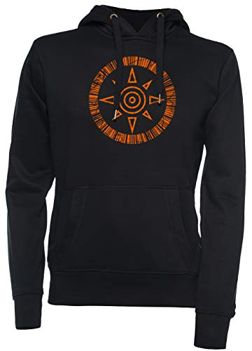 Kamm Von Mut Unisex Kapuzenpullover Schwarz von Vendax
