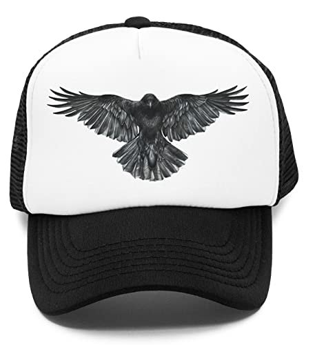 Krähe Im Flug Kinder Kappe Baseball Rapper Cap von Vendax