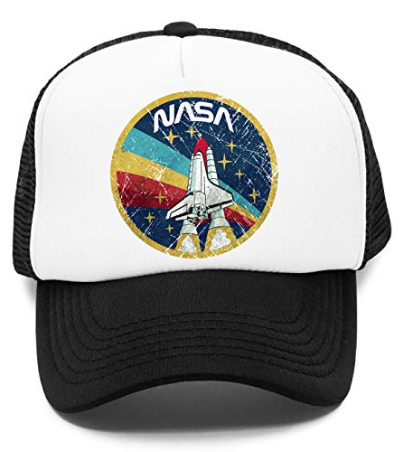 NASA Jahrgang Farben V01 - NASA Kinder Kappe Baseball Rapper Cap von Vendax