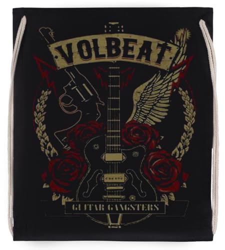 New S Volbeat Band Schwarz Turnbeutel Mit Kordelzug Black Drawstring Gym Bag von Vendax