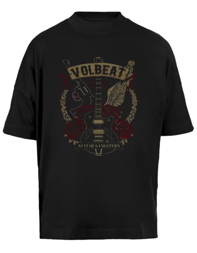 New S Volbeat Band Unisex Baggy T-Shirt Kurze Ärmel Herren Schwarz Short Sleeves Black von Vendax