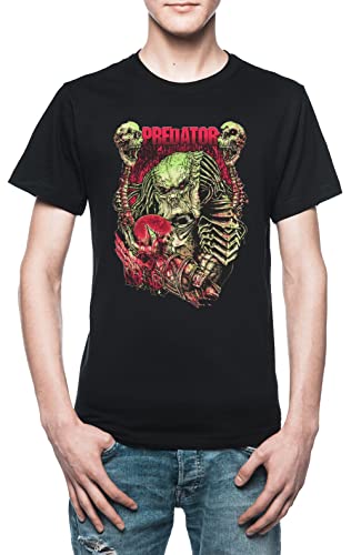 Predator Art Herren T-Shirt Schwarz von Vendax