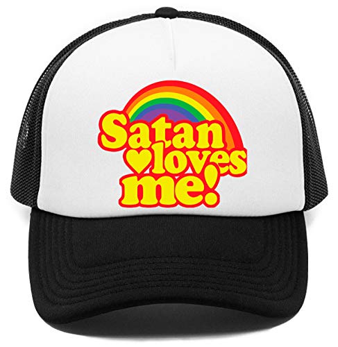 Satan Loves Me! Kappe Baseball Rapper Cap von Vendax