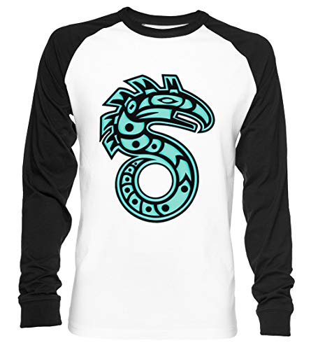 Shadowrun S Unisex Baseball T-Shirt Langarm Herren Damen Weiß Schwarz von Vendax