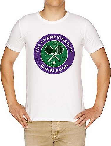 Tennis Championships Logo Herren T-Shirt Weiß von Vendax