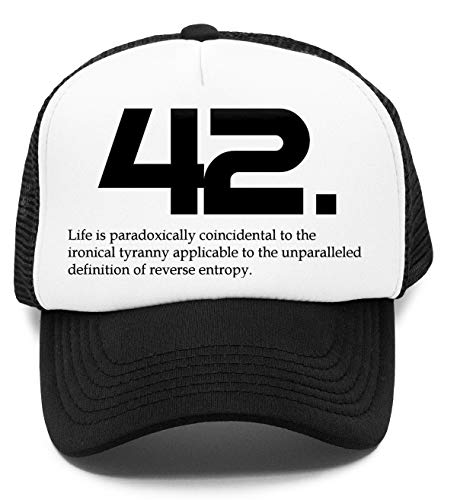 The Meaning of Life is 42 - Hitchhikers Guide to The Galaxy Kinder Kappe Baseball Rapper Cap von Vendax