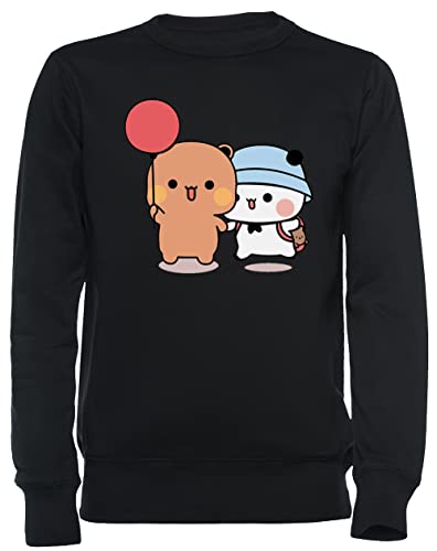 Vendax Bär Und Panda Bubu Dudu Ballon Unisex Sweatshirt Schwarz von Vendax