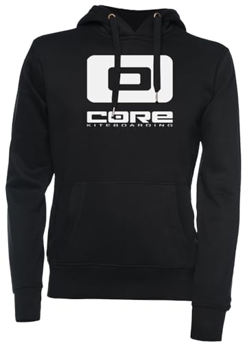 Vendax Core Kiteboarding Unisex Kapuzenpullover Schwarz von Vendax