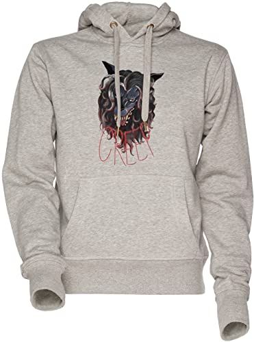 Vendax Creep Peachfuzz Werewolf Mask Unisex Herren Damen Kapuzenpullover Sweatshirt Grau Men's Women's Hoodie Grey von Vendax