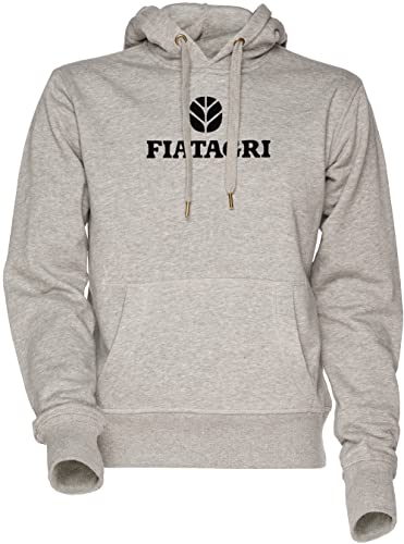 Vendax Fiatagri Unisex Herren Damen Kapuzenpullover Sweatshirt Grau Men's Women's Hoodie Grey von Vendax