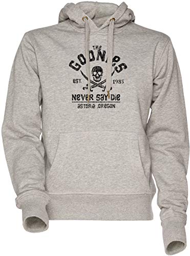 Vendax Goonies Unisex Herren Damen Kapuzenpullover Sweatshirt Grau Men's Women's Hoodie Grey von Vendax